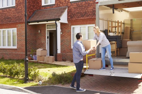 Man With Van Knightsbridge pricing overview with moving van and boxes