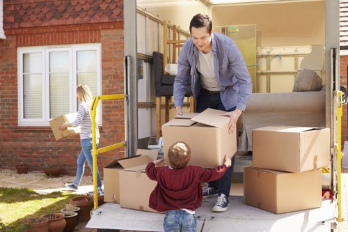 Final safe moving preparations with equipment and load security