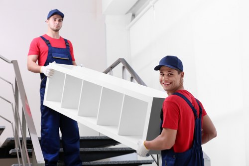 Removals van for a Knightsbridge home move