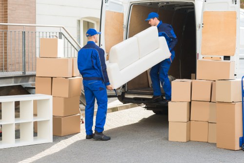 Commercial removal van service for a Knightsbridge office move