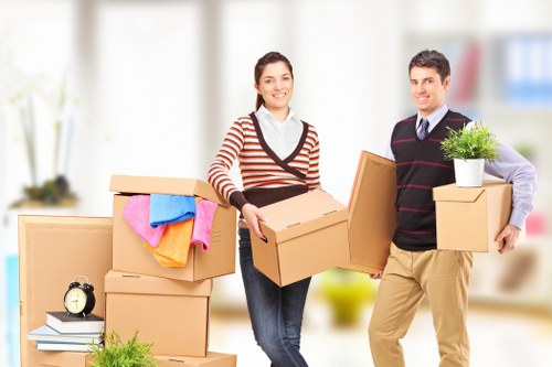 Commercial moving team planning a Knightsbridge office relocation
