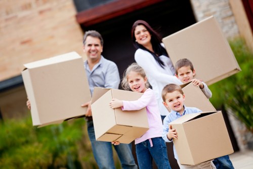 Loading items into a moving van for a central London relocation in Knightsbridge