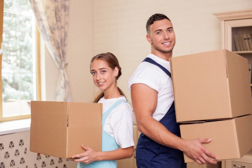 House move and furniture transport with a van