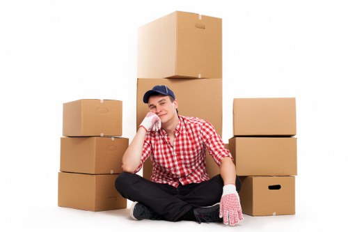 Packed moving van ready for a local Knightsbridge relocation
