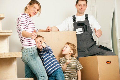 Careful packing and wrapping of household items for a Knightsbridge relocation